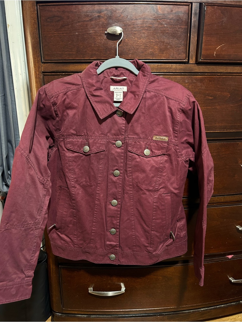 Ariat Women's Wine Cotton Jean Jacket